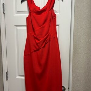 Karen Millen Vibrant Red Midi Dress